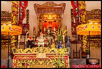 Altar, Le Van Duyet temple, Binh Thanh district. Ho Chi Minh City, Vietnam ( color)