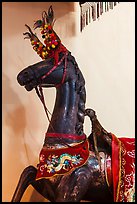 Wooden horse, Le Van Duyet temple, Binh Thanh district. Ho Chi Minh City, Vietnam ( color)