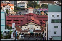 Ben Thanh covered market from above. Ho Chi Minh City, Vietnam (color)