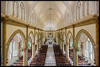 Church nave. Tra Vinh, Vietnam (color)