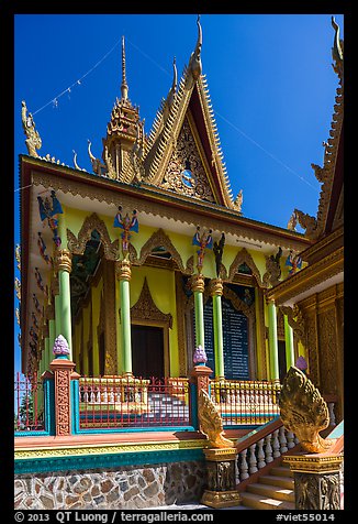Khmer pagoda. Tra Vinh, Vietnam