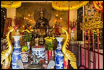 Altar of King Hung Vuong temple, Tao Dan park. Ho Chi Minh City, Vietnam