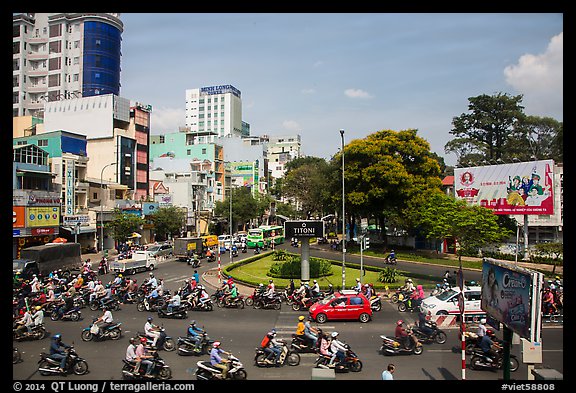 Traffic from above. Ho Chi Minh City, Vietnam