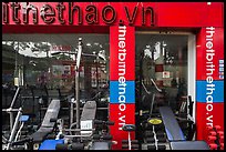 Store selling exercise equipment. Ho Chi Minh City, Vietnam ( color)