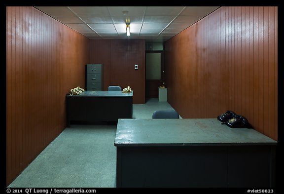 Military communications room, Independence Palace. Ho Chi Minh City, Vietnam (color)