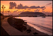 Seafront and Wharf 914 before sunrise, Con Son. Con Dao Islands, Vietnam ( color)