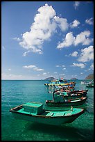 Fishing boats, Con Son. Con Dao Islands, Vietnam ( color)