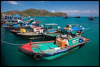 Ben Dam fishing harbor. Con Dao Islands, Vietnam ( color)