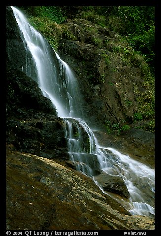 Silver Falls (Thac Bac) near Sapa. Sapa, Vietnam (color)