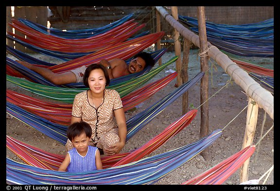 Resting at a hamoc dorm. Hong Chong Peninsula, Vietnam