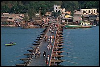 Flotting bridge. Ha Tien, Vietnam (color)