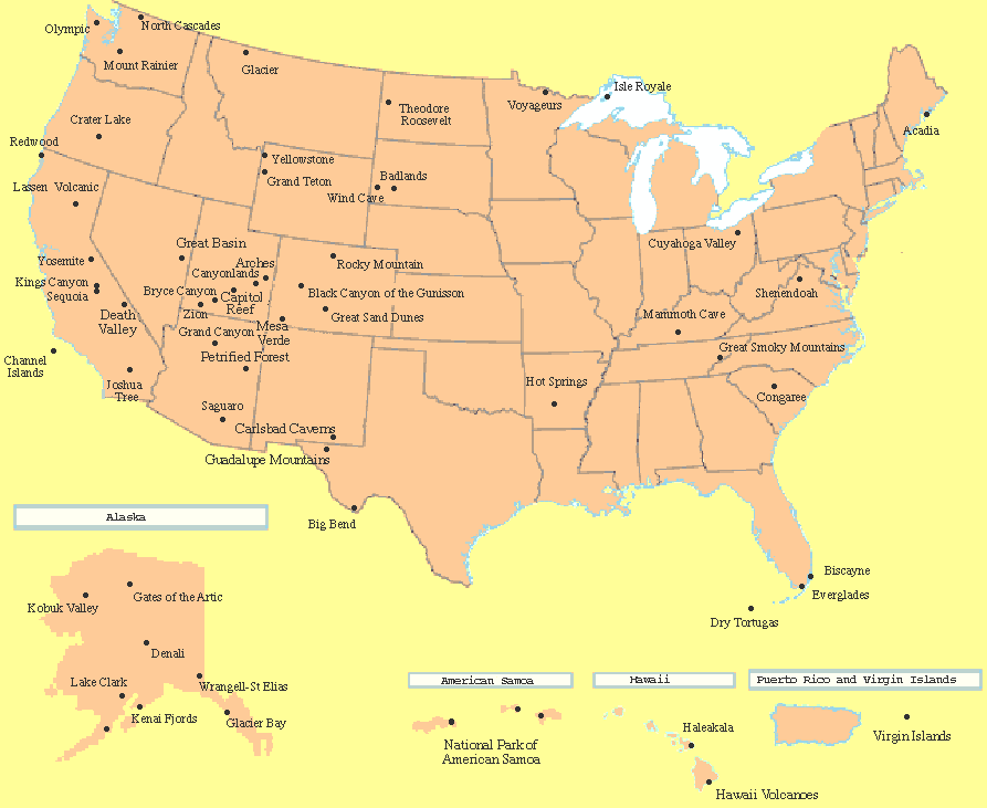 Us Map Mountains