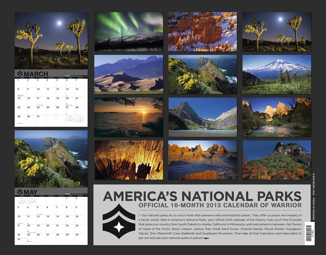 » Warrior 2015 National Parks Calendar from QT Luong's Blog