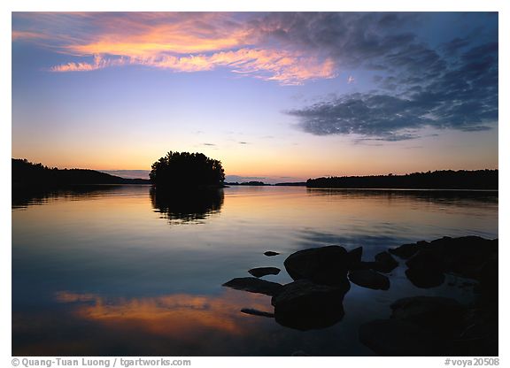 Kabetogama Lake, Voyageurs National Park, Minnesota.  ()