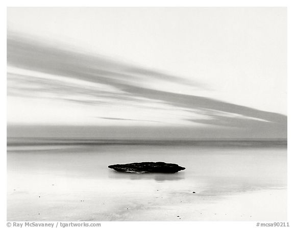 Floating Rock, California, 1975.  ()