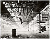 Foggy Interior, Uniroyal Tire Factory, California, 1980.  ( )