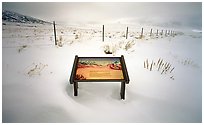 Sign in Snow, East Side of the Sierra, 2004.  ( )