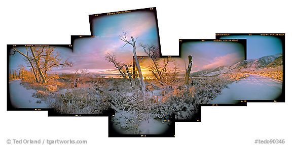 Winter Sunrise, Mono Lake CA, 2004.  ()