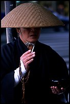 Buddhist monk. Tokyo, Japan ( color)