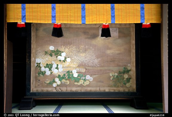 Painted panel, Meiji-jingu Shrine. Tokyo, Japan