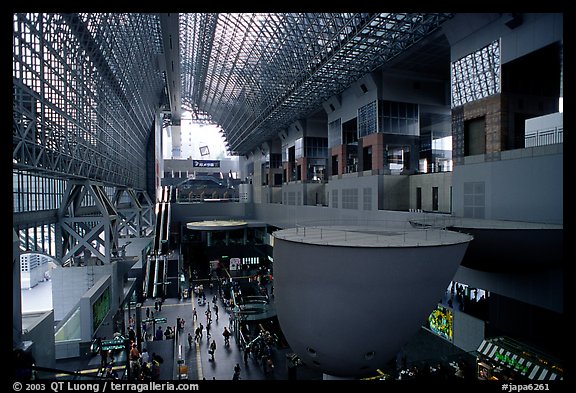 Train station hall. Kyoto, Japan