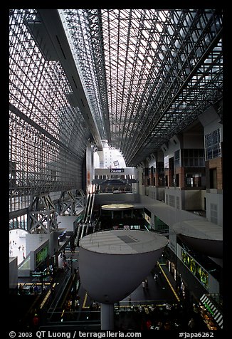 Train station hall. Kyoto, Japan (color)