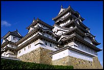 Towering five-story castle. Himeji, Japan (color)