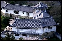 Secondary structures in castle. Himeji, Japan (color)