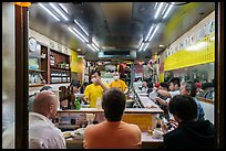 Dinners in small restaurant, Shinjuku. Tokyo, Japan ( color)