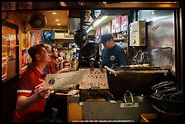 Izakaya food stall, Omoide Yokocho, Shinjuku. Tokyo, Japan ( color)