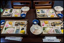 Japanese-style breakfast trays, Fujisawa. Japan ( color)