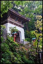 Zuishinmon gatehouse. Enoshima Island, Japan ( color)