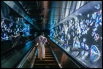 First Luminous Way escalator. Enoshima Island, Japan ( color)