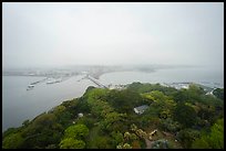 View from the Sea Candle towards mainland. Enoshima Island, Japan ( color)