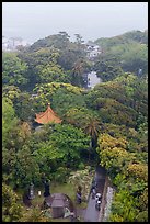 Samuel Cocking Garden pavilions from above. Enoshima Island, Japan ( color)