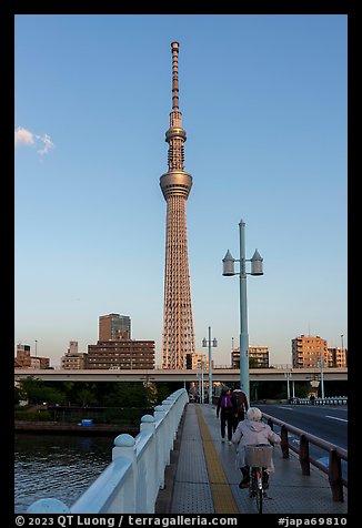 Sky Tree from the Kototoi Bridge. Tokyo, Japan (color)