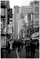 Shinjuku West side Yodobashi, with discount electronics stores. Tokyo, Japan (black and white)