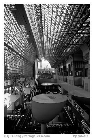 Train station hall. Kyoto, Japan