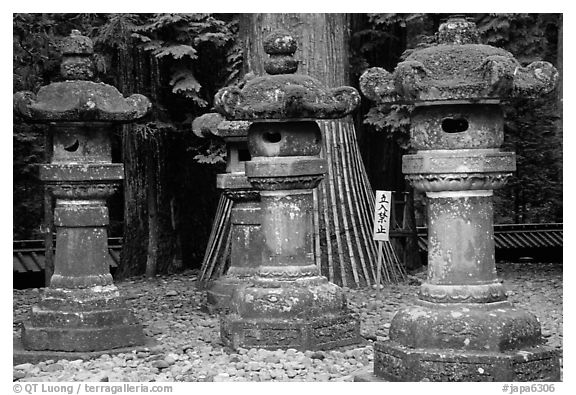 Sacred urns in Tosho-gu Shrine. Nikko, Japan