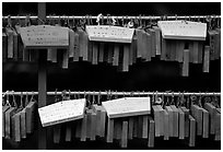 Prayer tablets. Nikko, Japan (black and white)