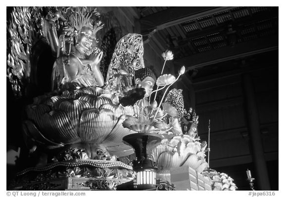 Statue of buddhist goddess. Nikko, Japan