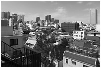 Rooftops, Shinjuku. Tokyo, Japan ( black and white)