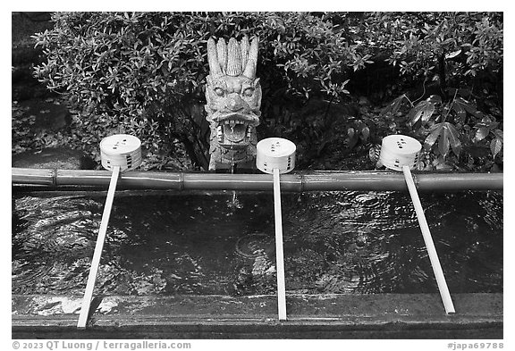 Containers for ritual cleansing. Enoshima Island, Japan