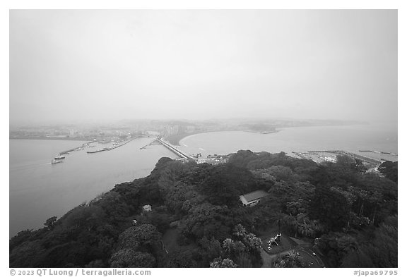 View from the Sea Candle towards mainland. Enoshima Island, Japan