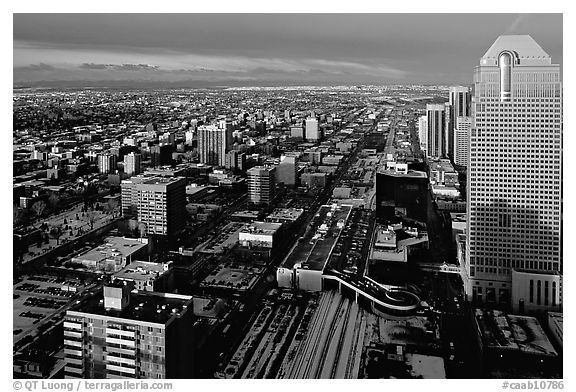 Wintry view from Calgary Tower. Calgary, Alberta, Canada