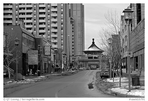 Street of Chinatown. Calgary, Alberta, Canada