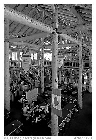 Dinning hall in Ten Peaks lodge. Banff National Park, Canadian Rockies, Alberta, Canada