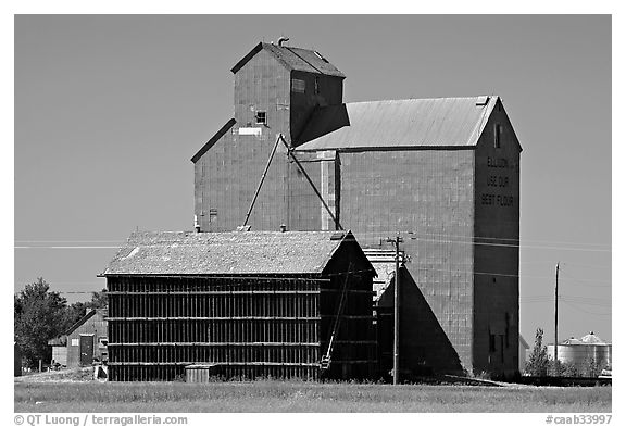 Grain storage facility. Alberta, Canada