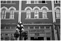 Downtown facades. Vancouver, British Columbia, Canada ( black and white)