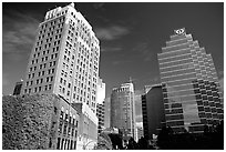 High-rise towers. Vancouver, British Columbia, Canada (black and white)